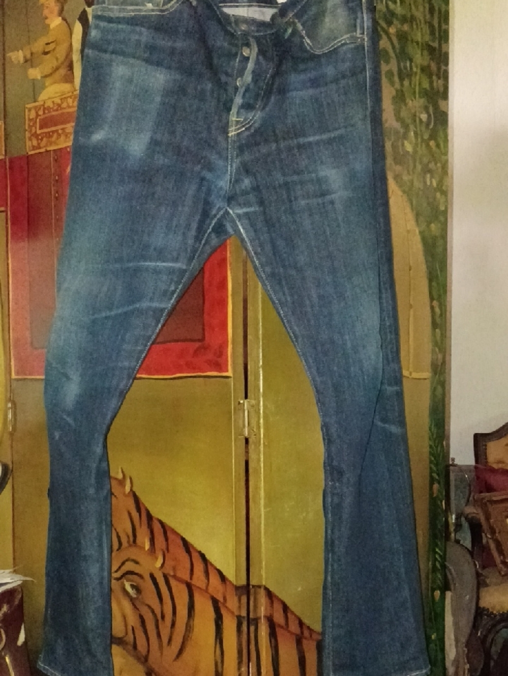 Kapital Japanese Men's Dark Blue Bootcut Jeans